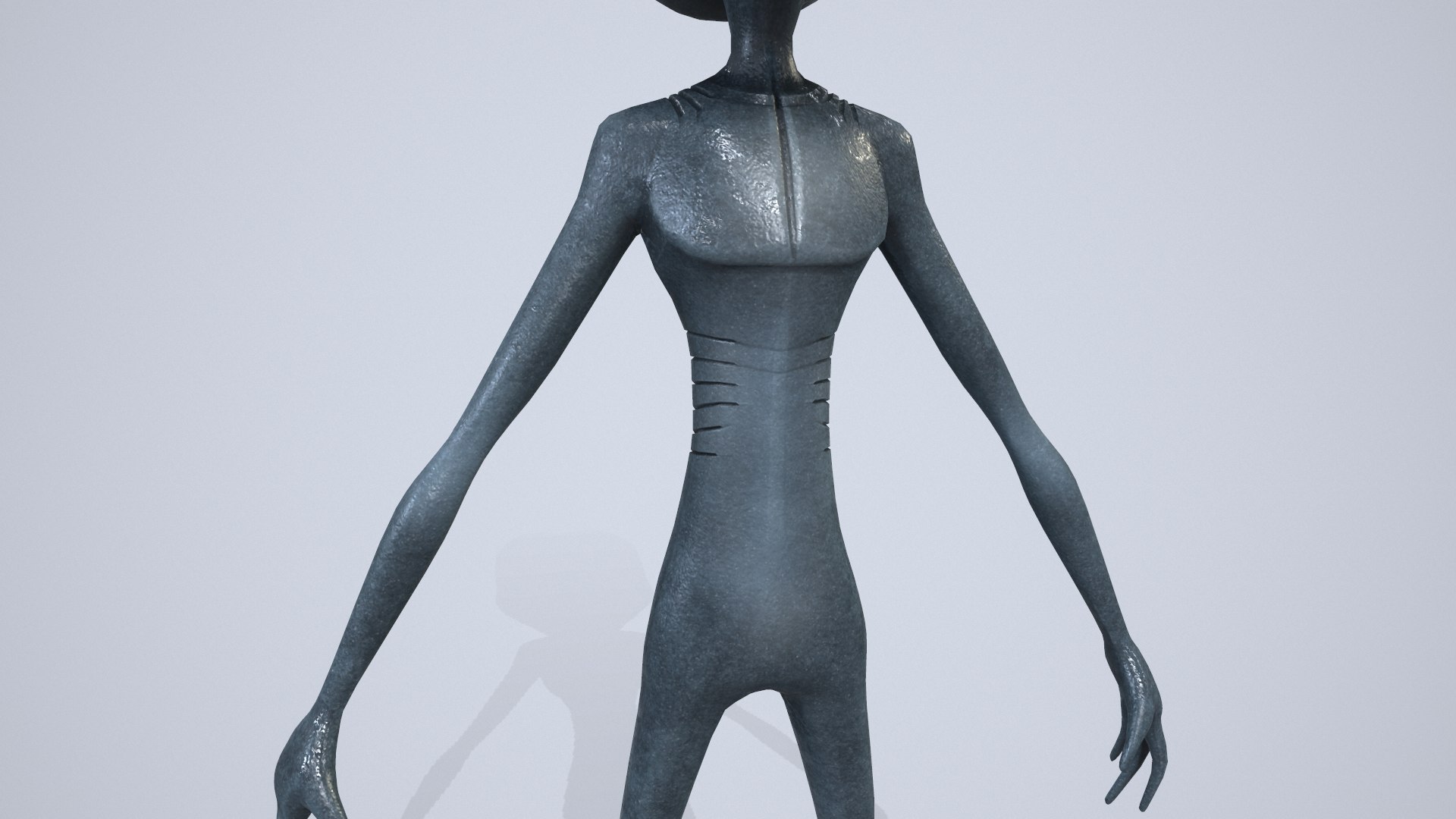 alien character 3d obj