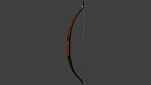 wooden bow wood obj free