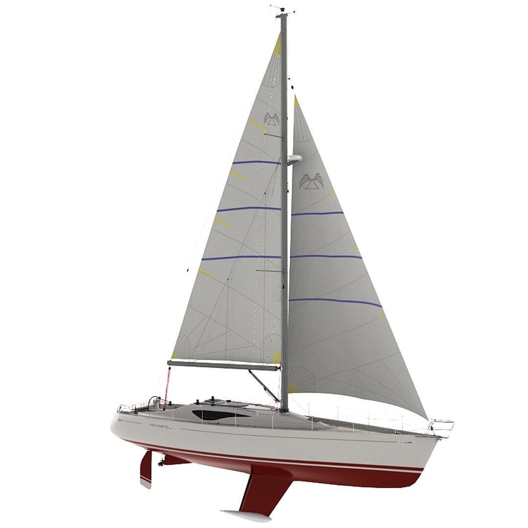 Hotbird 34 Sailboat 3d Model