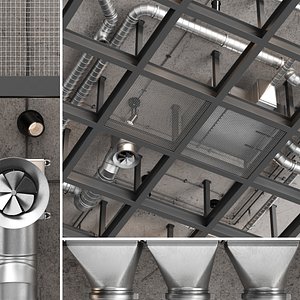 3D model ceiling ventilation 5