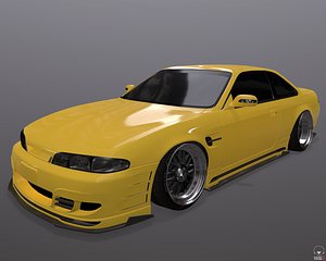 日産シルビアS14326パワーDLuxボディキット3Dモデル