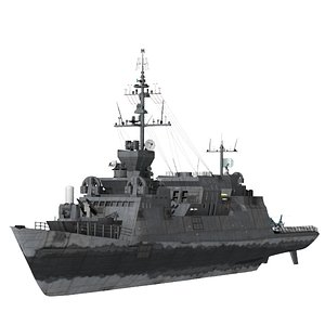 3d c4d battle ship
