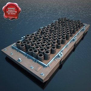 3d model barge v3