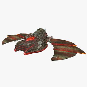 fighter starship 3d model