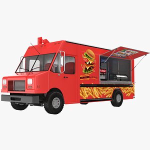 3D model food truck