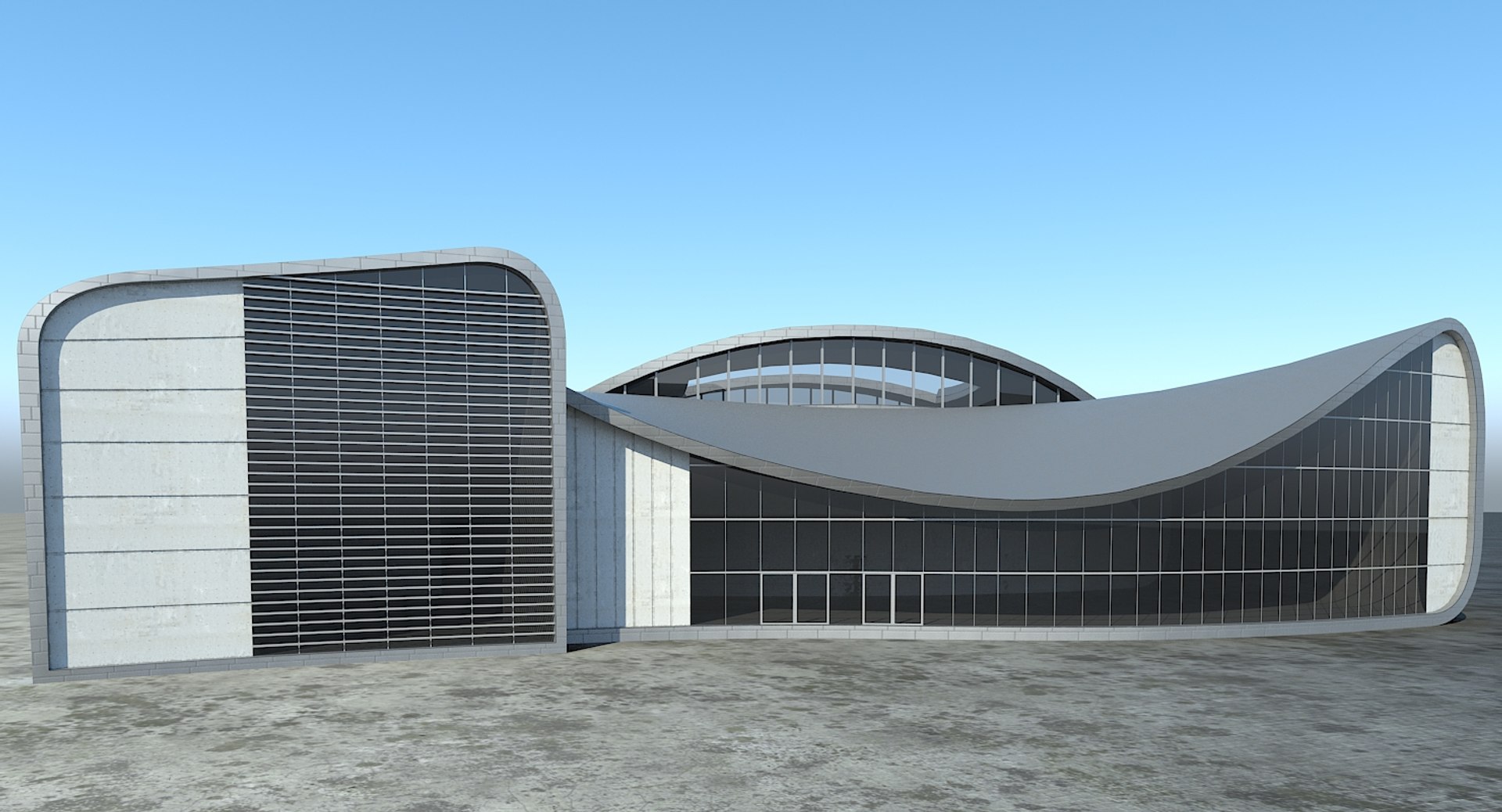 Sports Complex Model - TurboSquid 1246601
