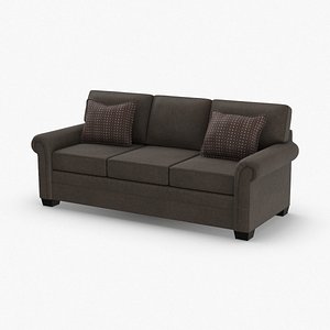 3D classical-3-seater-sofa model