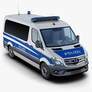 mercedes-benz sprinter german police 3D model
