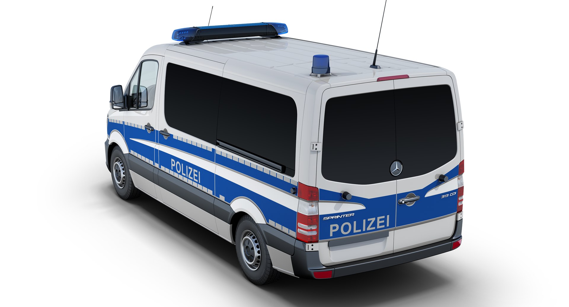 Mercedes-benz Sprinter German Police 3D Model - TurboSquid 1405939