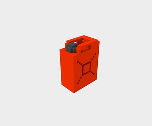 3D voxelized gas gallon