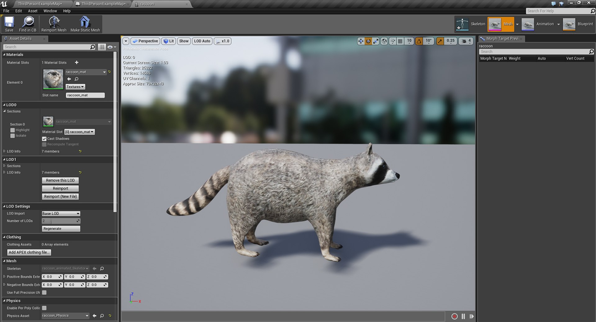 3D raccoon animations model https://p.turbosquid.com/ts-thumb/RR/nT09RO/7E7qXUbv/ue4_screenshot/jpg/1504050070/1920x1080/fit_q87/de43f326af45f2ae6c2158f6b0b878ccc298ffb1/ue4_screenshot.jpg