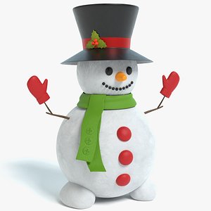 maya holiday snowman