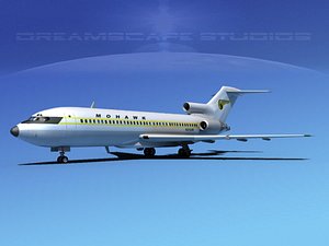 3d boeing 727 727-100 model