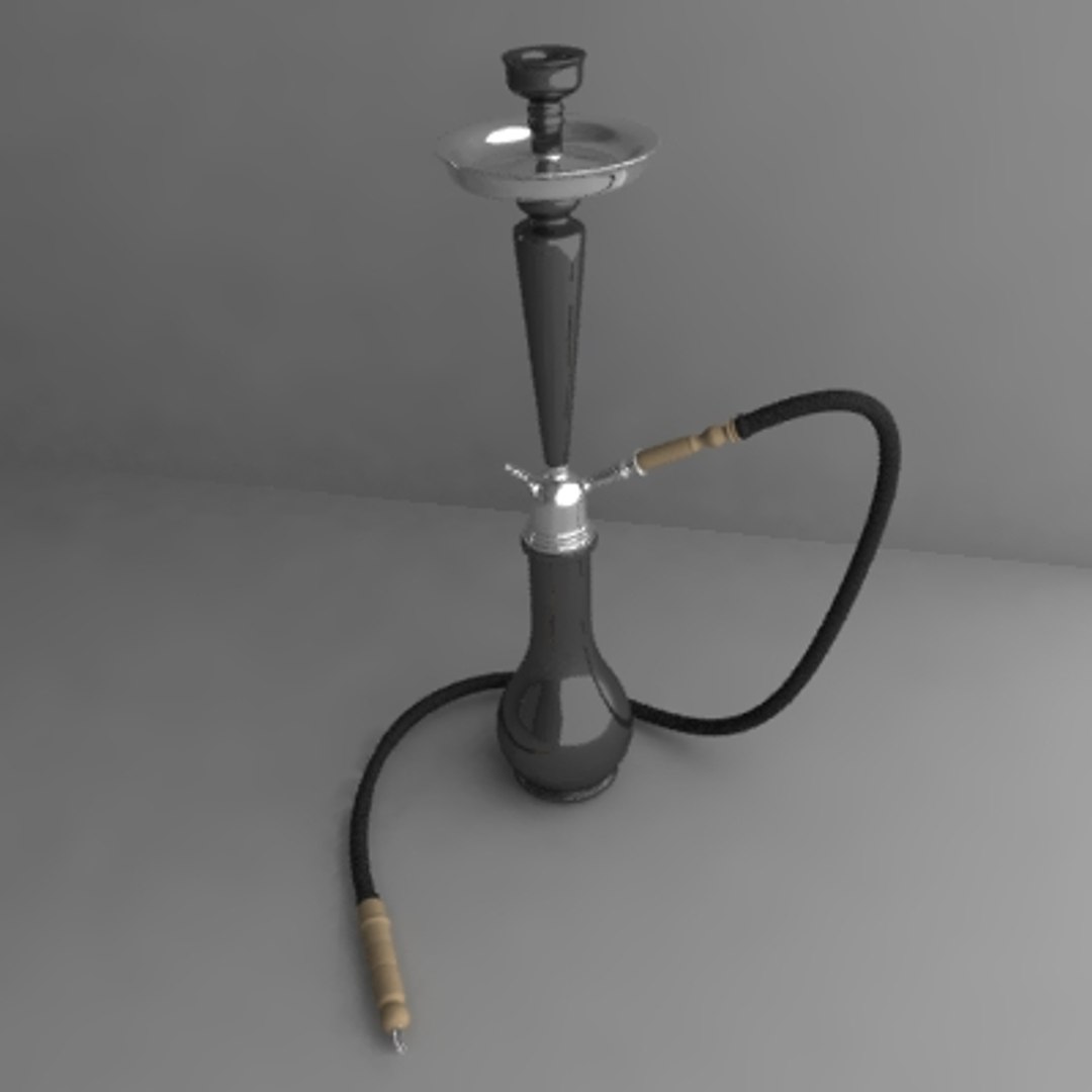 Shisha Waterpipe Water 3d Obj