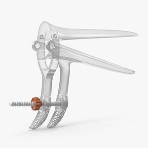 Plastic Vaginal Speculum Brown 3D model