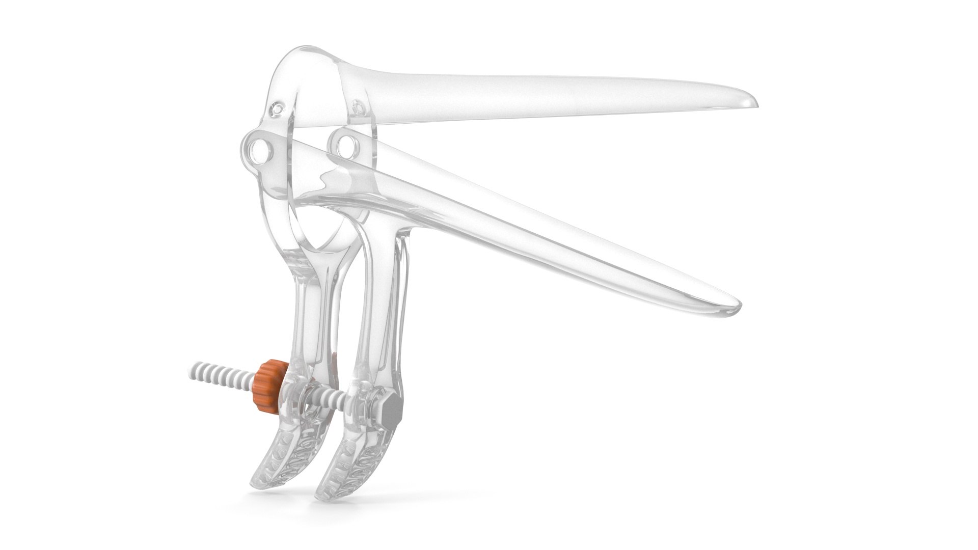 Plastic Vaginal Speculum Brown 3D model preview