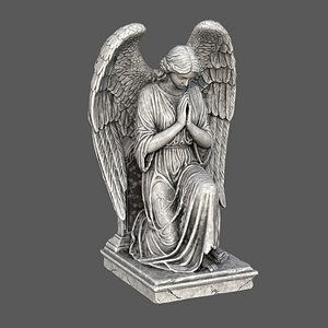 Guardian Angel Praying Statue LP  A Symbol of Peace and Protection model