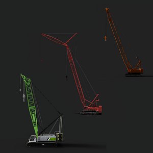 Crawler Crane1 3D model