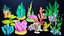 3D X9 Cartoon Coral Reefs And Seaweed Package