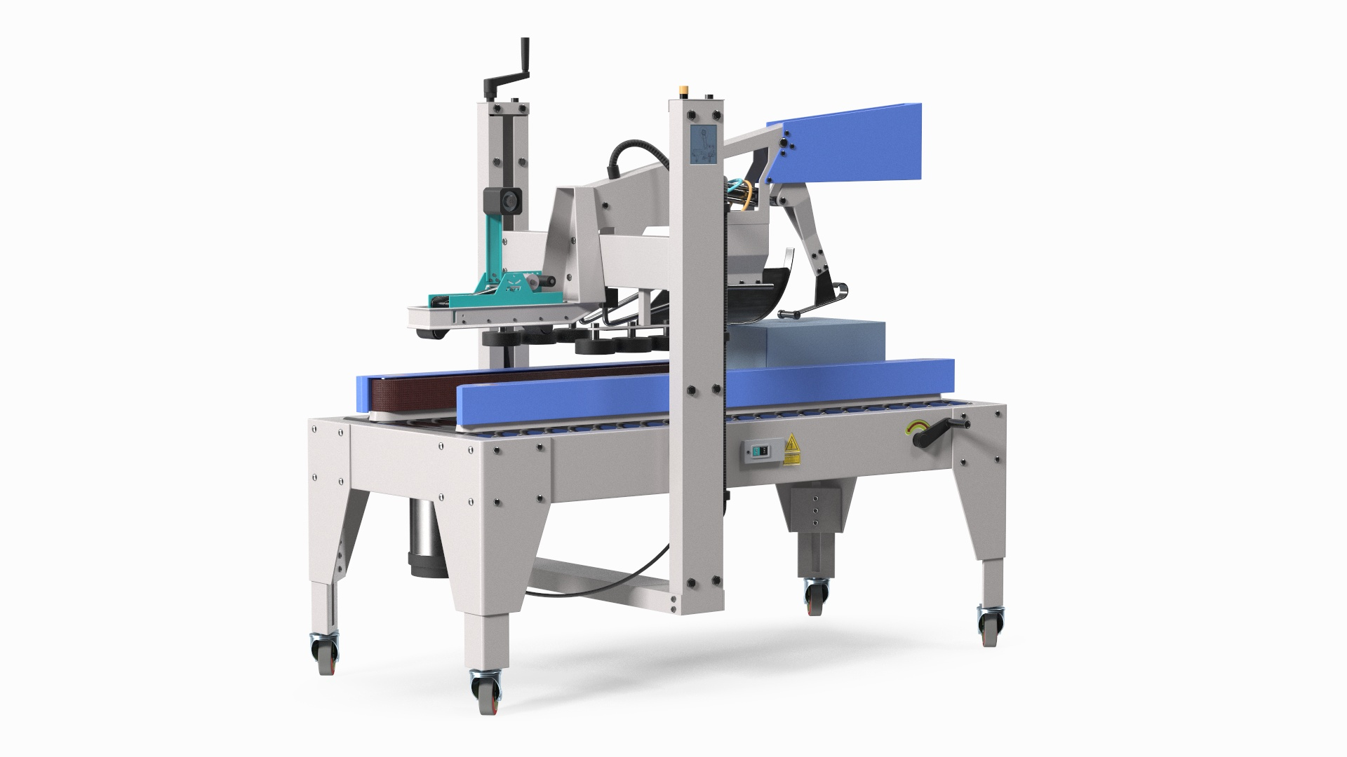 3D Model Carton Box Packing Machine Blue Rigged - TurboSquid 2091572