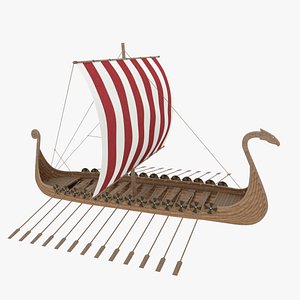 3D viking boat