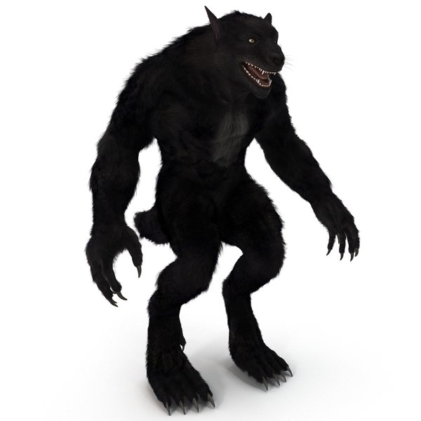 3d werewolf fur rigged