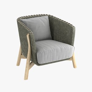 ROUND Club armchair by point 1920