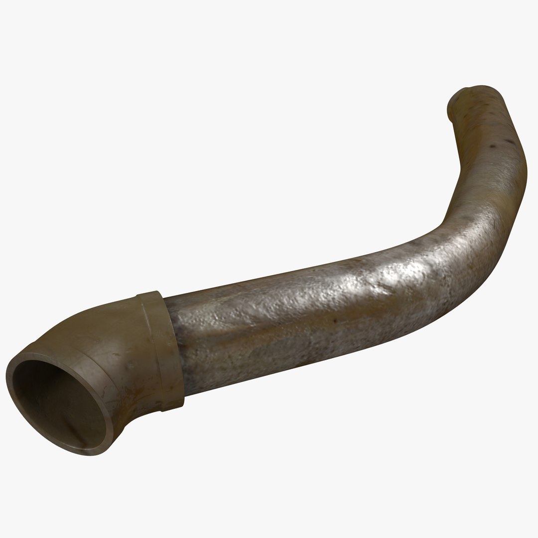 Broken Iron Pipe 12 3D Model 3D model preview