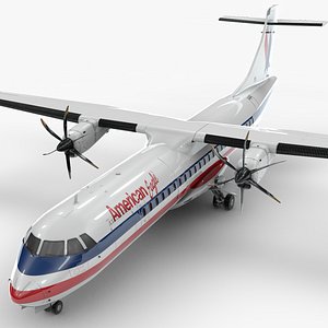 3D ATR 72 AMERICAN EAGLE L1664