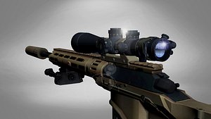 sniper rifle gun 3D