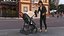 Poussette bébé marche pliable Beige