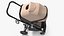 Poussette bébé marche pliable Beige