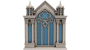 Gothic Window 3D model