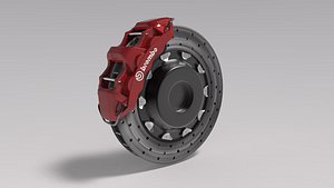 3D brembo brake caliper model