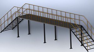 3D steel walkway structures