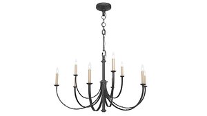 Visual Comfort Reims Aged Iron Chandelier 3D