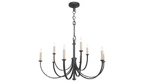 Visual Comfort Reims Aged Iron Chandelier