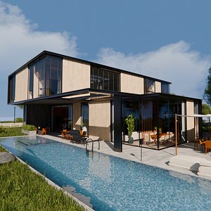 2026 Modern Modular House 13 for Blender Eevee and Cycles