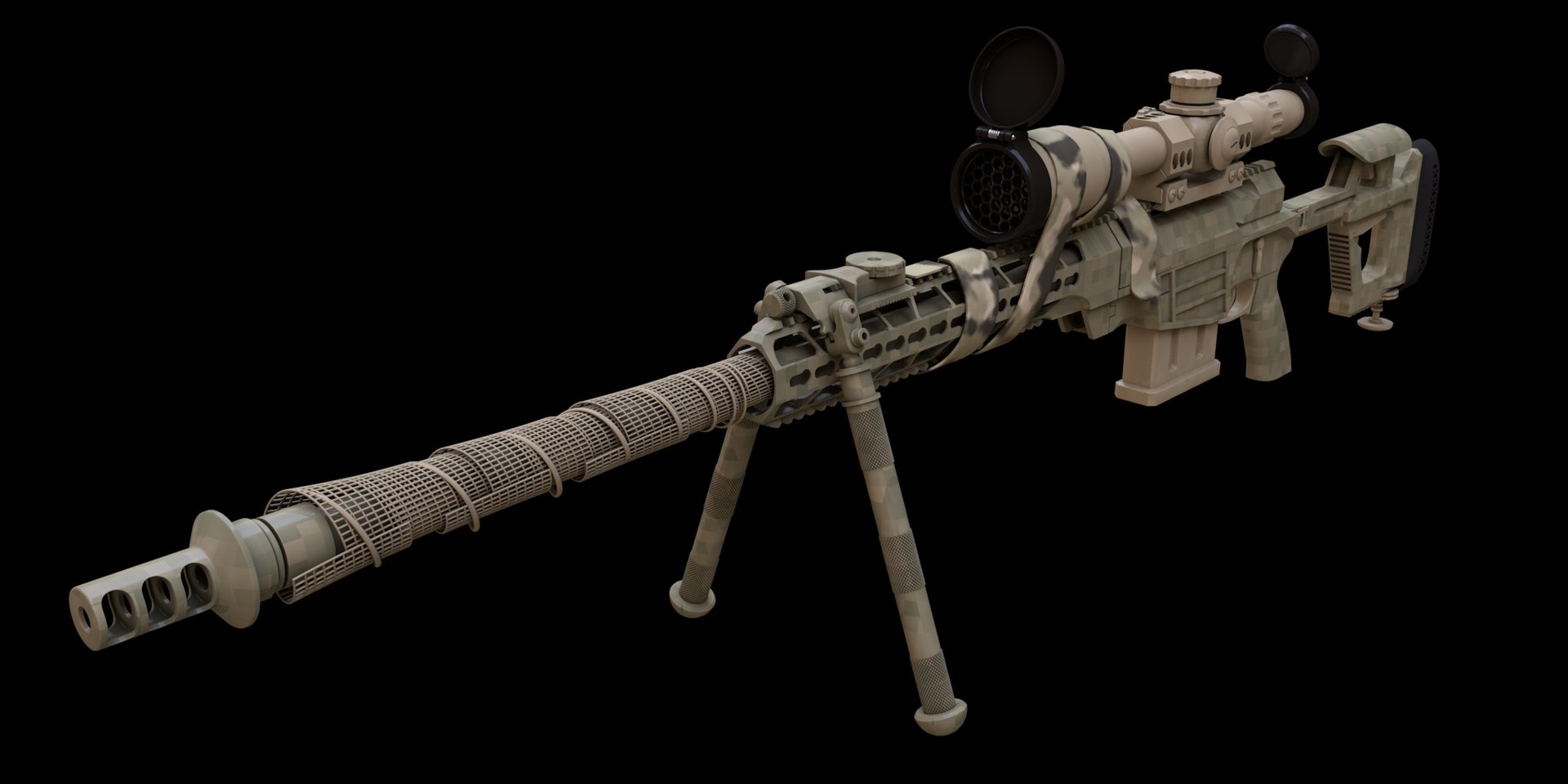 3D Sniper Rifle Model - TurboSquid 1655319