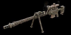 3D sniper rifle model