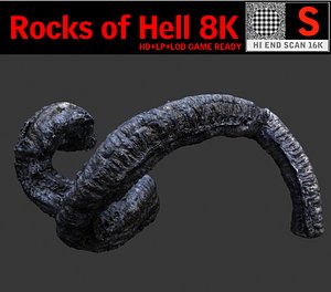 obj rocks hell 8k