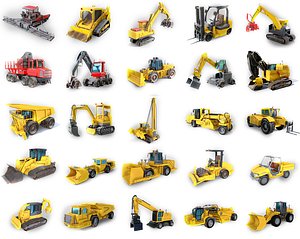 25 Industrial Vehicles Collection