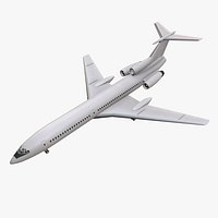 Tupolev Tu-154 Blank With LODs --183--