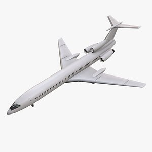 Tupolev Tu-154 Blank With LODs --183--