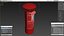British Red Post Box 3D