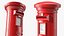 British Red Post Box 3D