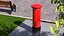 British Red Post Box 3D