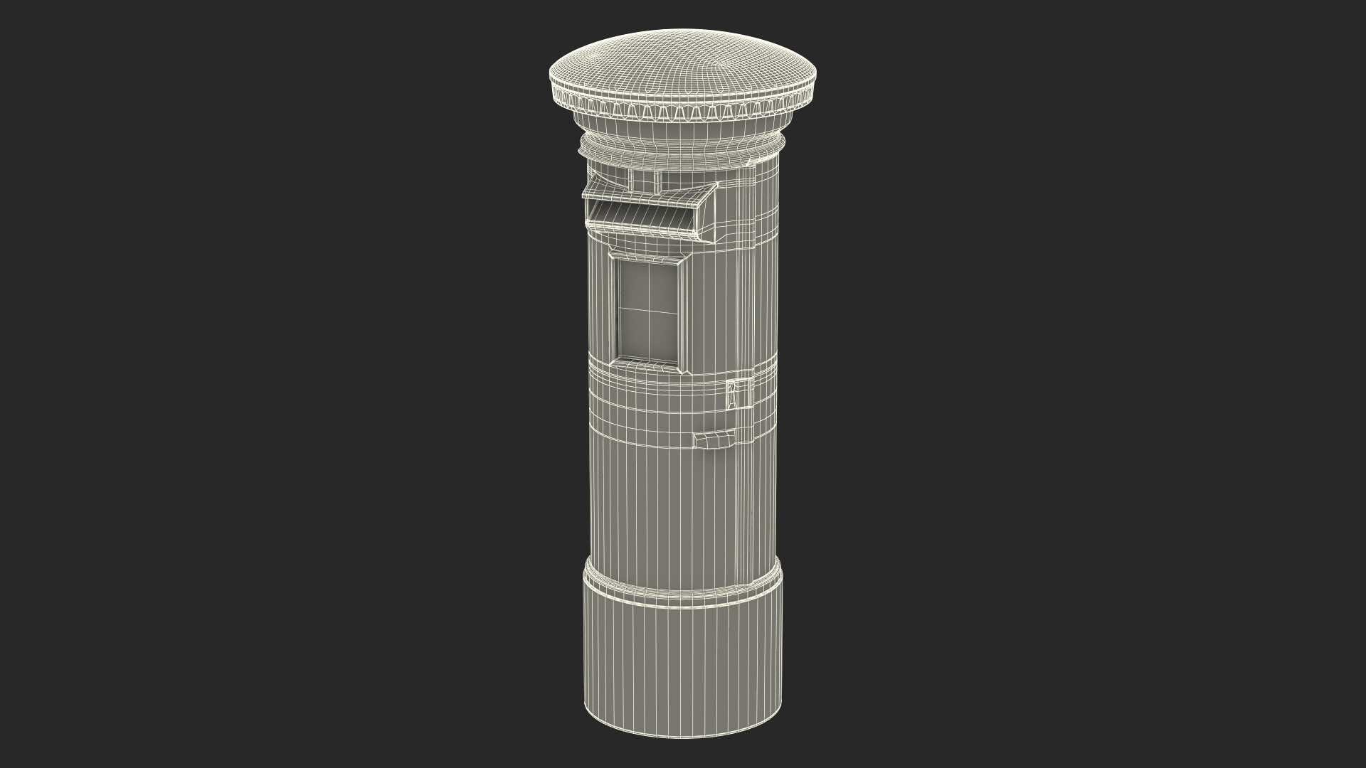 British Red Post Box 3D - TurboSquid 2133331