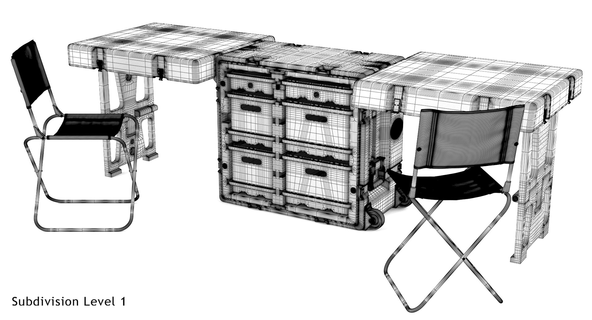 Hardigg Double Duty Field Desk 3D Model TurboSquid 1844567