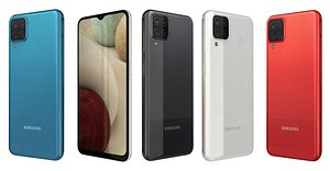 Samsung Galaxy A12 All Colors Low Poly